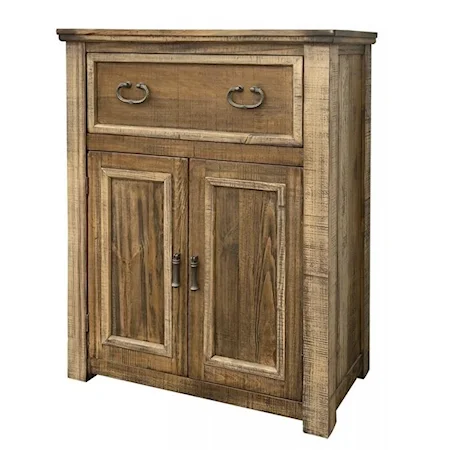 Rustic Server with 1 Drawer and 2 Doors